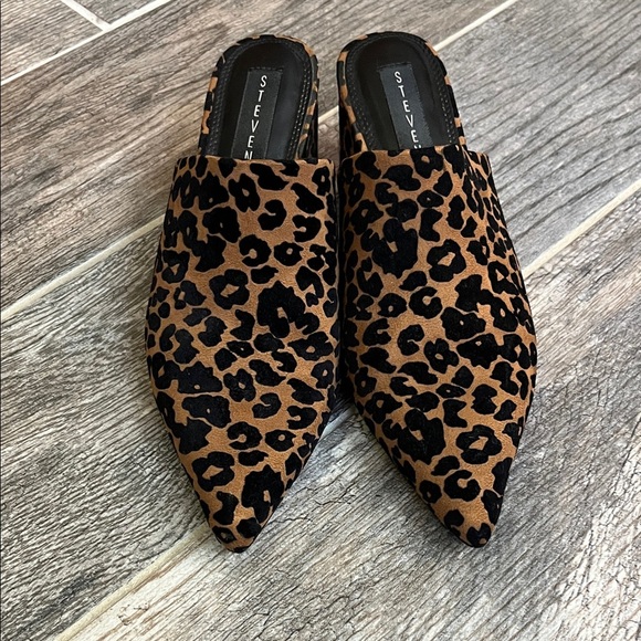 EUC Steven by Steve Madden Selma Mule, leopard print, size 8.5 - Picture 1 of 9
